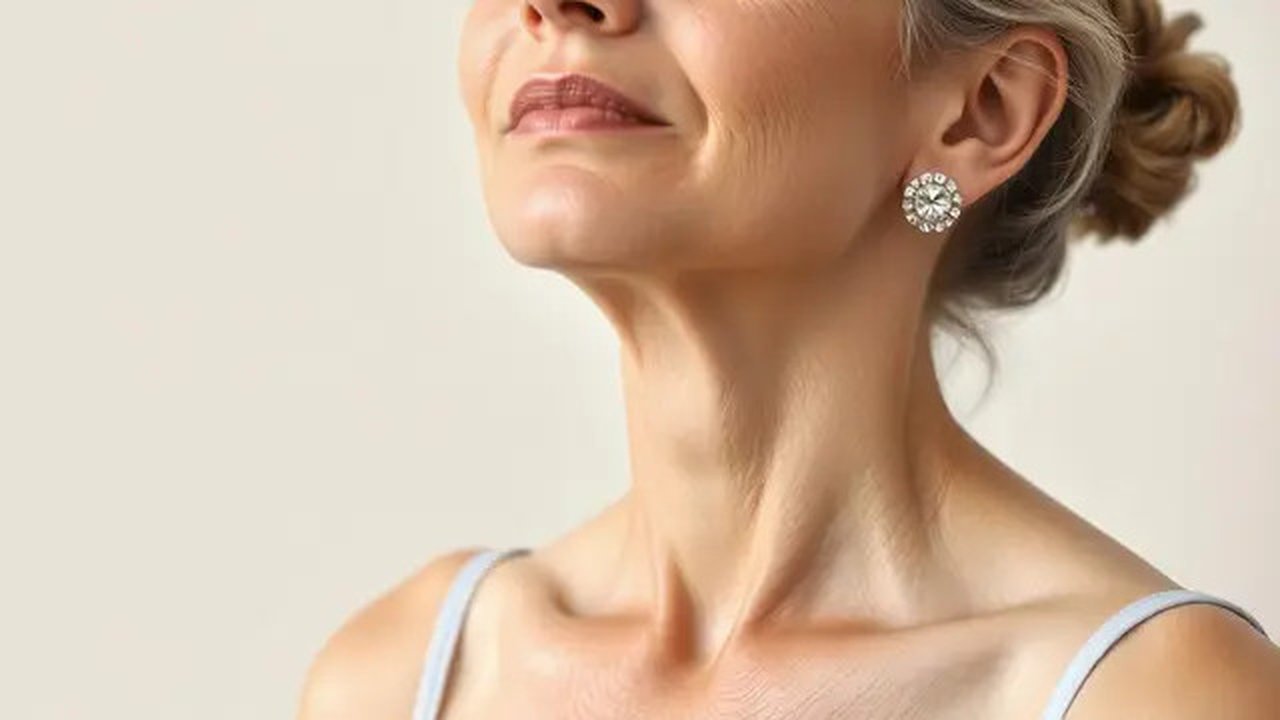 Temukan 5 cara efektif untuk mengencangkan kulit leher yang kendur, mulai dari perawatan skincare hingga gaya hidup sehat, agar kulit leher tetap kencang dan tampak awet muda. (Foto by AI)