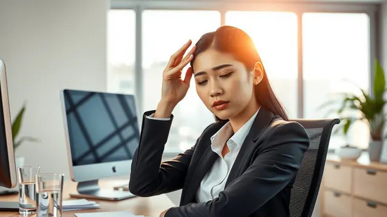 cara mengatasi pusing kepala Ilustrasi dibuat AI