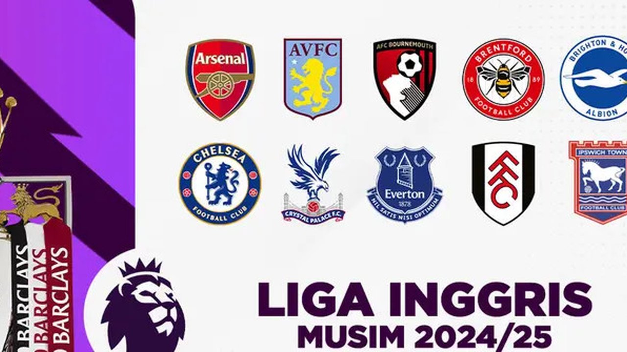 Liga Inggris - Ilustrasi Logo Klub Premier League 2024/2025 (Bola.com/Adreanus Titus)