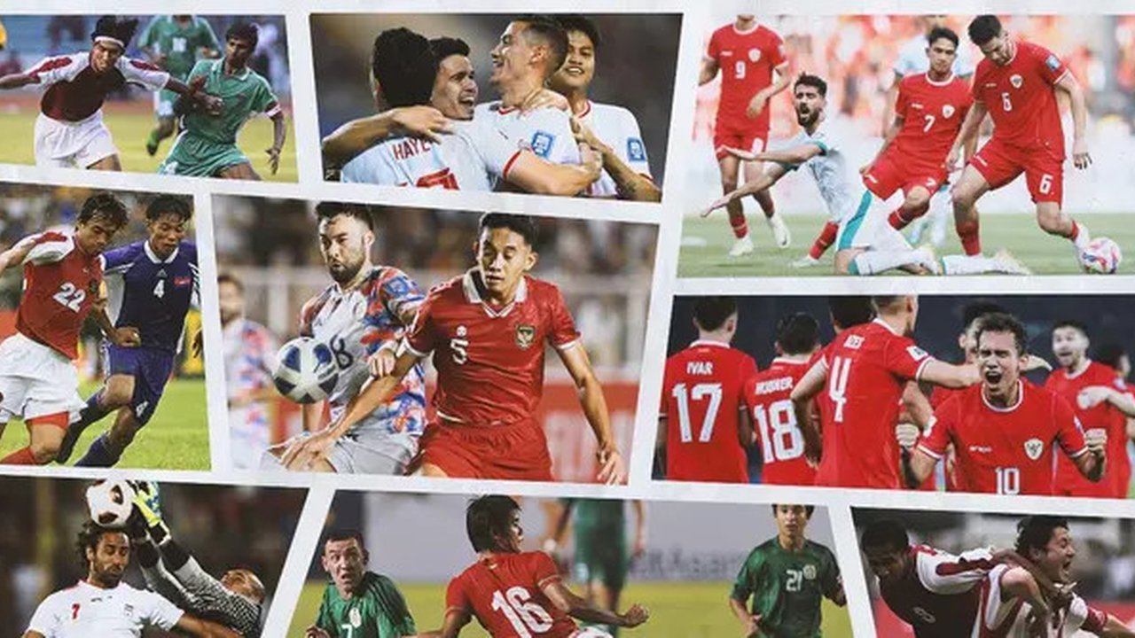 Kolase - Aksi Pertandingan Timnas Indonesia di Kualifikasi Piala Dunia Berbagai Edisi (Bola.com/Adreanus Titus)