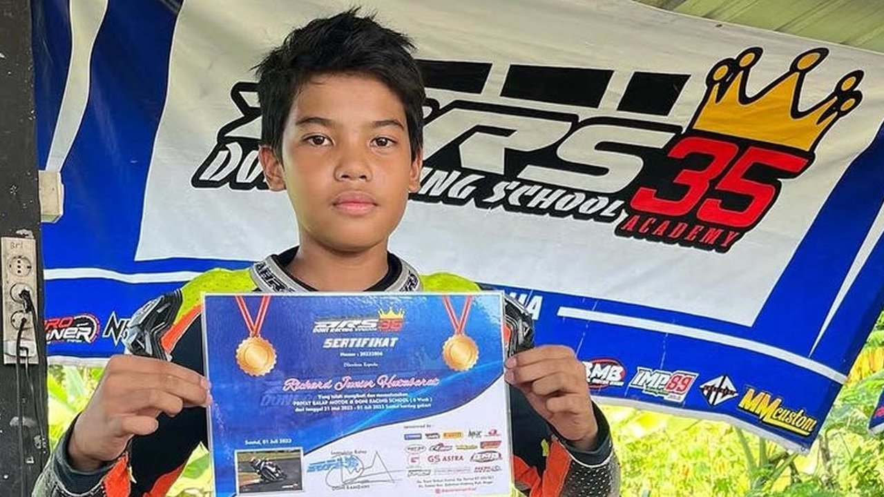 Profil Richard Junior Hutabarat, Pembalap Motor Muda Indonesia yang Tutup Usia