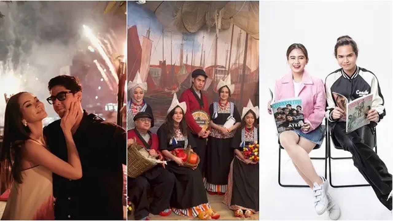 Perayaan tahun baru berbeda ala Al Ghazali, El Rumi, dan Dul Jaelani bareng pacar. (sumber: Instagram/alghazali7/diandramarsha/tissabiani)