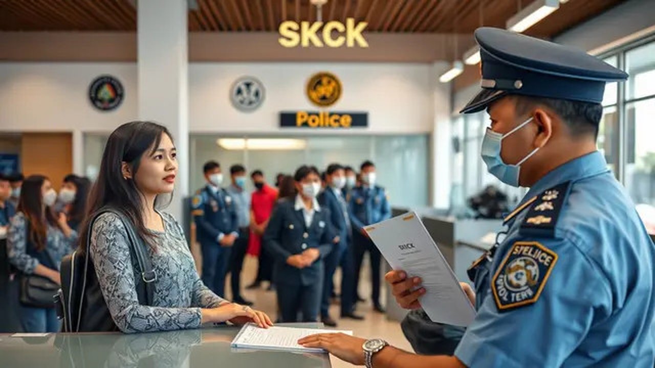 cara buat skck di polsek Ilustrasi dibuat Stable Diffusion