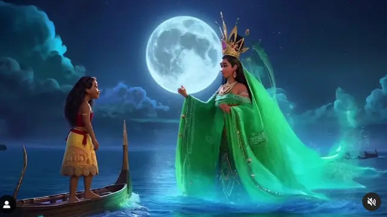 Konten Kreator Ini Ubah Scene Film Moana Jadi Lokal dengan Pesona Pantai Malang Selatan (Foto: Instagram @bhaotsudanco)