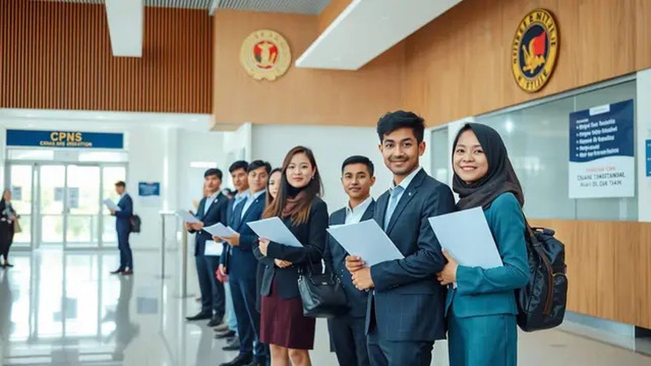 tes cpns apa saja Ilustrasi dibuat AI