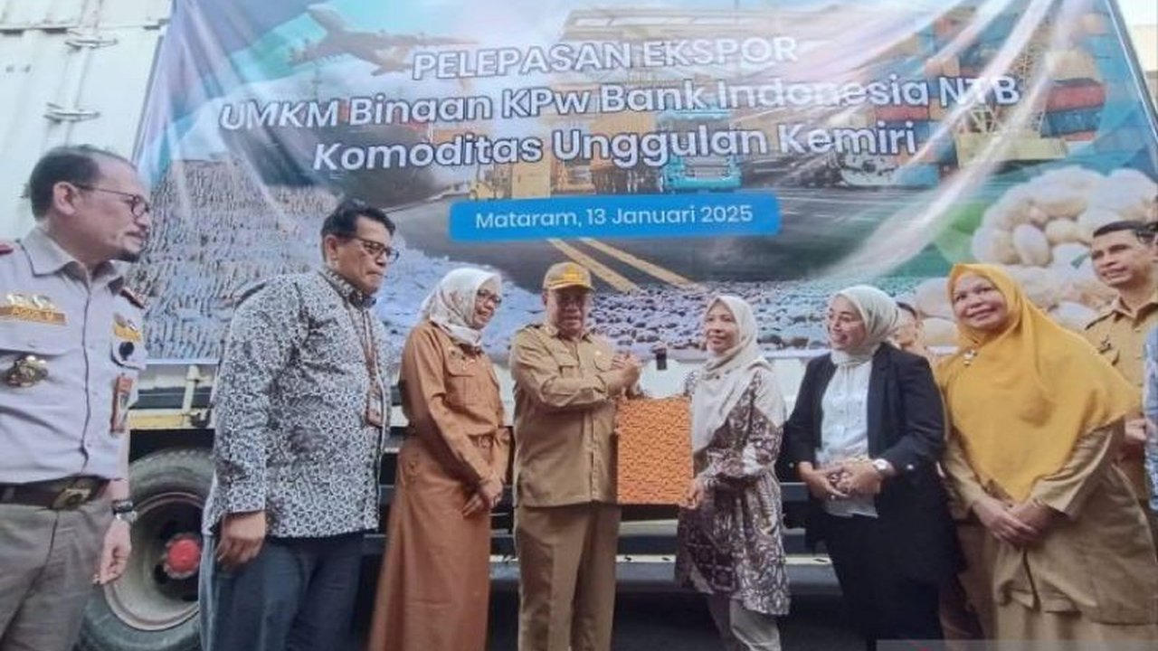UMKM binaan Bank Indonesia NTB, PT Mujnah Kemiri Lombok, sukses ekspor 20 ton kemiri ke Arab Saudi senilai Rp795 juta, hasil kolaborasi dan pendampingan intensif yang membuka peluang pasar global.