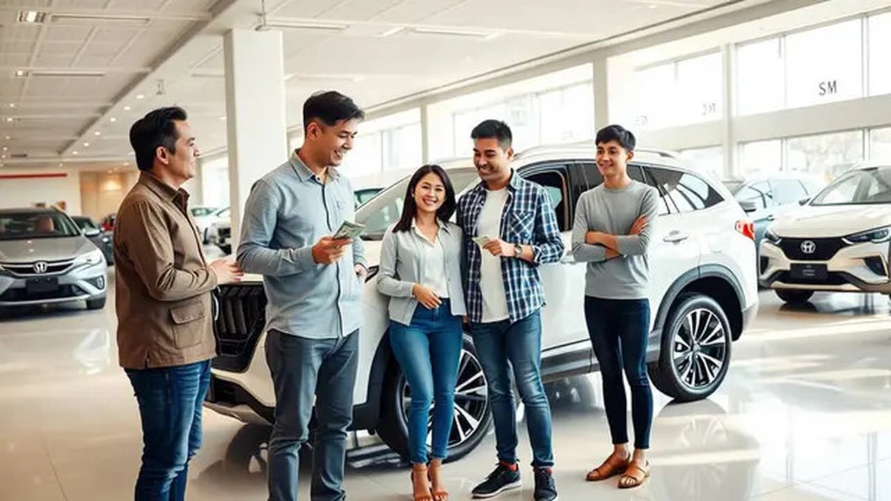tips membeli mobil baru secara cash Ilustrasi dibuat AI
