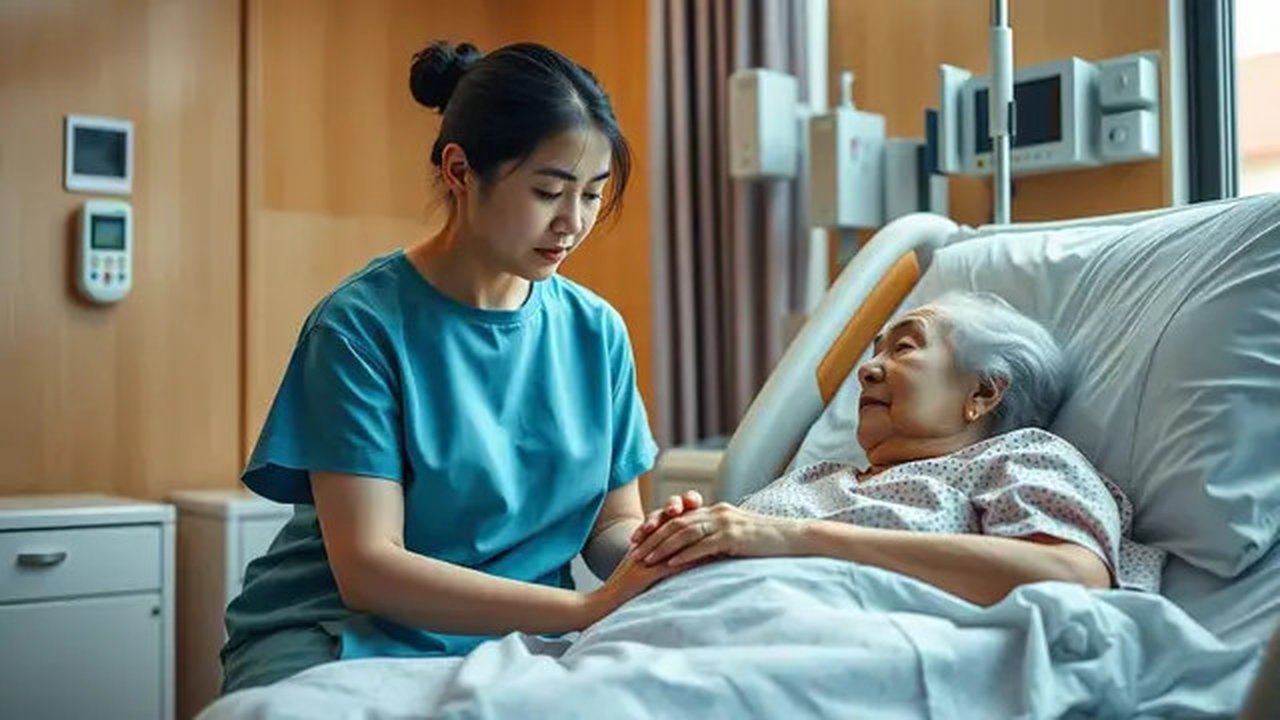 arti mimpi orang tua sakit Ilustrasi dibuat AI