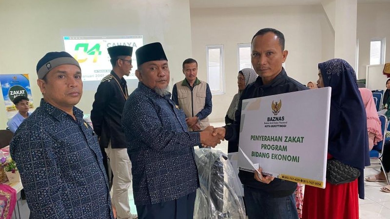 Baznas Bukittinggi Distribusikan Zakat di Milad ke-24: Wujud Peringatan dan Upaya Kesejahteraan