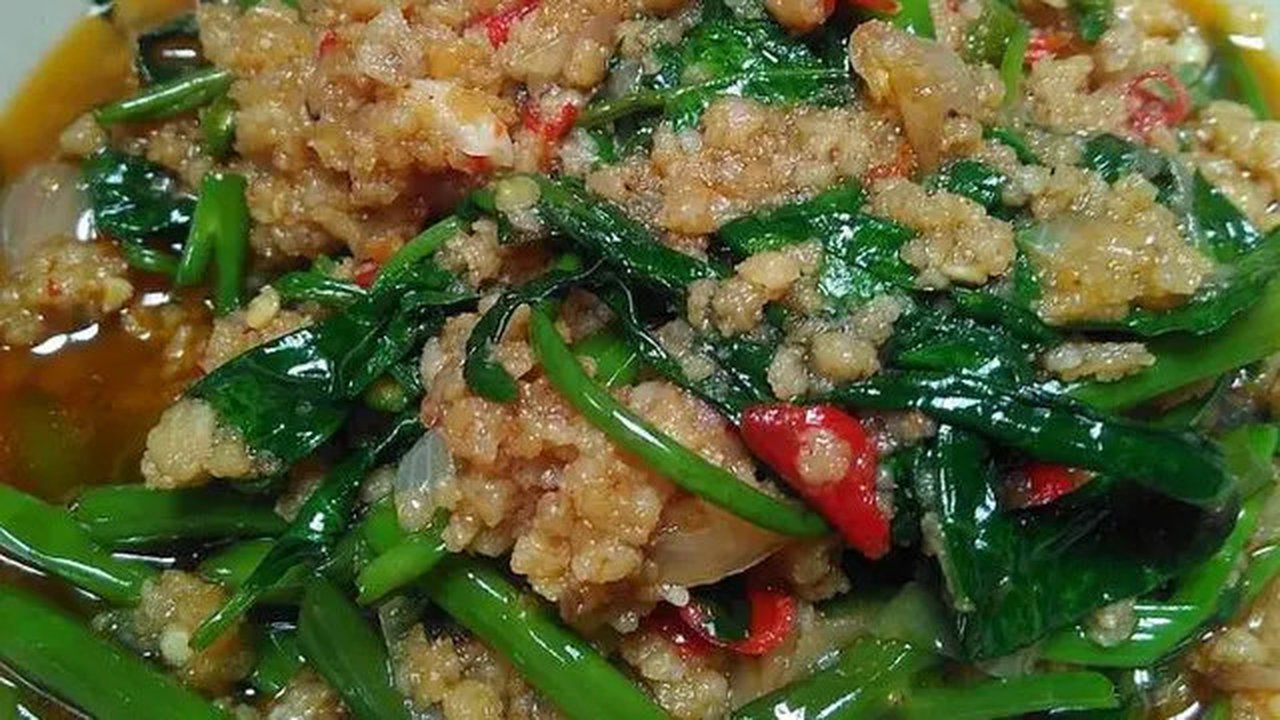 Tumis kangkung oncom (Foto: Cookpad.id)