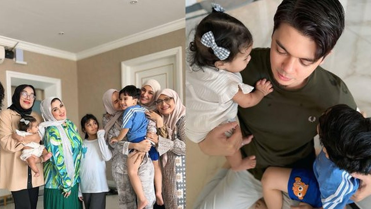 Potret Baby Humaira Anak Zaskia Sungkar dan Irwansyah Pakai Jepit Rambut Pita saat Kumpul Keluarga