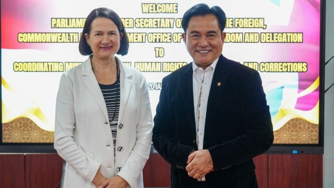 Indonesia-Inggris Perkuat Kerja Sama Hukum Bilateral