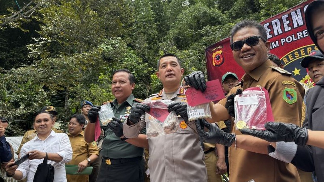 Polisi Bongkar Tambang Emas Ilegal di Bandung, Kerugian Negara Capai Rp1 Triliun