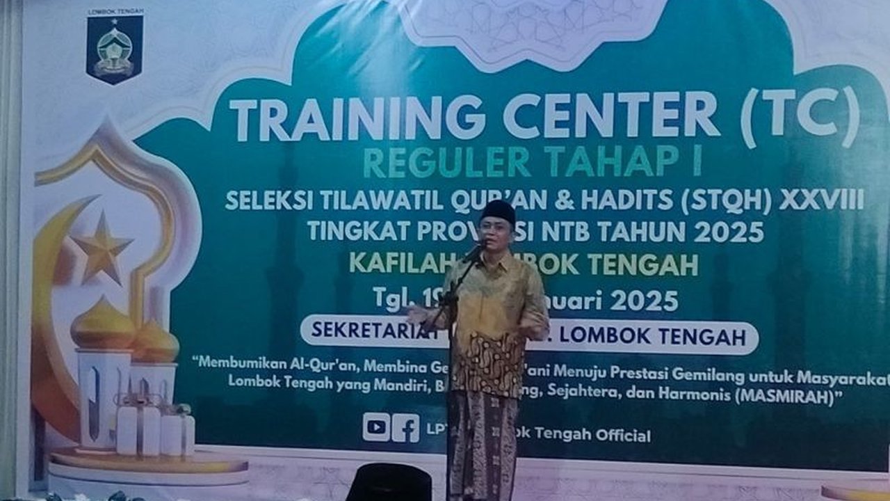 Pemkab Lombok Tengah menggelar pemusatan latihan calon peserta STQH XXVIII tingkat Provinsi NTB tahun 2025 di Lombok Tengah, berharap meraih juara umum.
