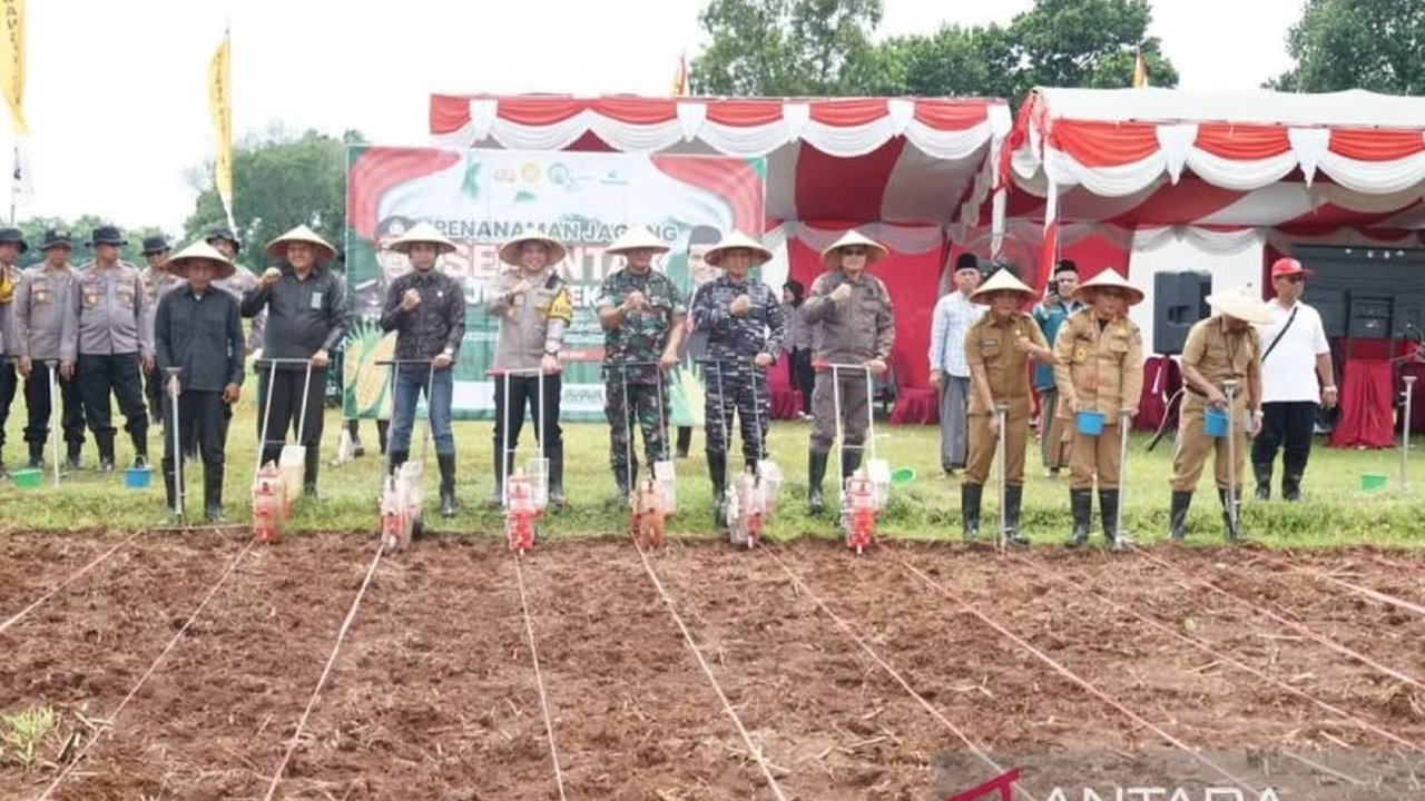 Pemkab Bangkalan, bersama Polres dan Kodim setempat, menggelar penanaman jagung serentak di Desa Keleyan untuk mendukung program swasembada pangan nasional dan meningkatkan kesejahteraan petani.
