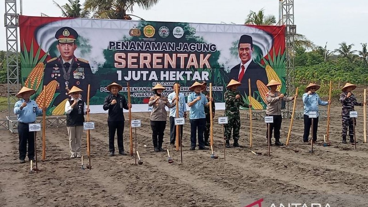 Polda DIY bersama Kementerian Pertanian dan Polri menargetkan penanaman jagung seluas 4.300 hektare di DIY untuk mendukung program swasembada pangan nasional dan mengurangi impor jagung.