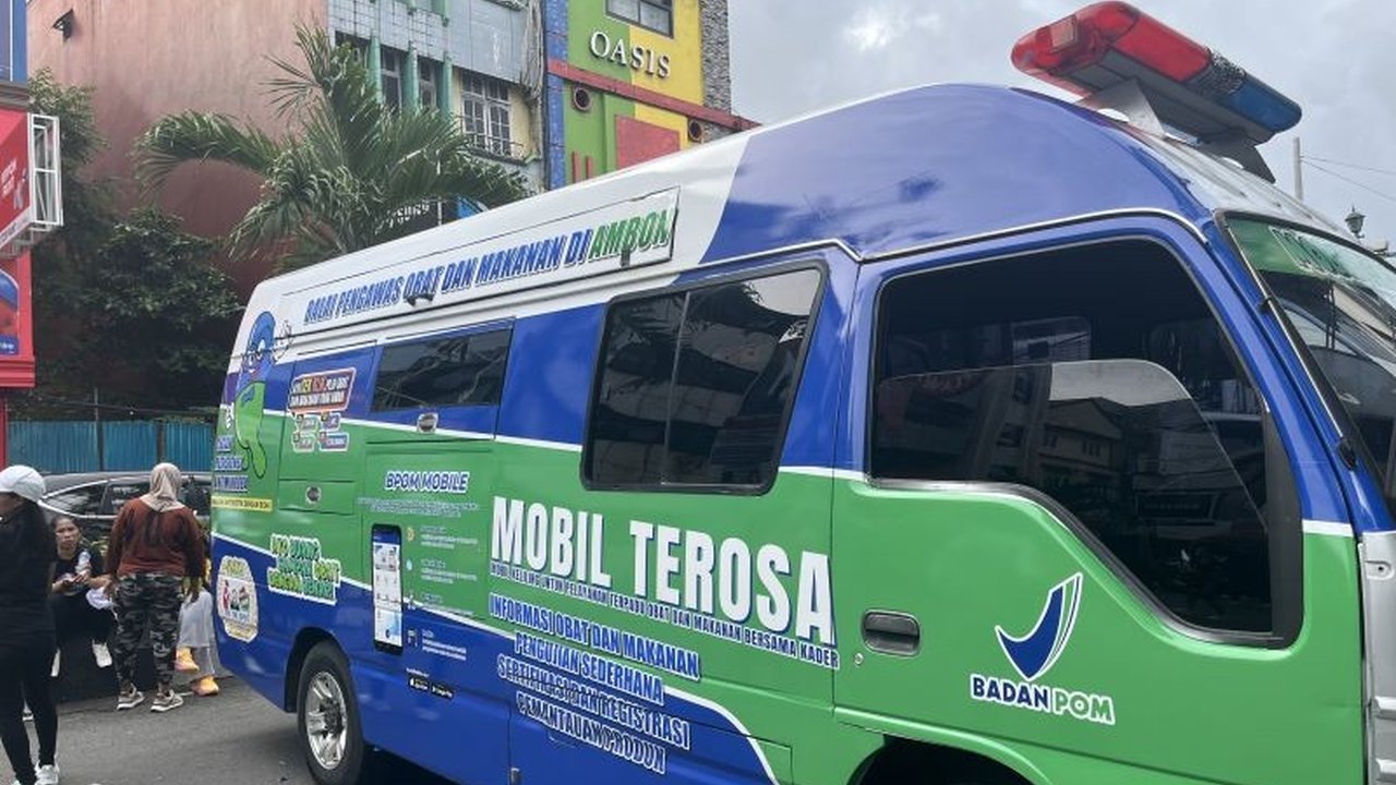 BPOM Ambon meluncurkan mobil terosa, layanan keliling untuk pengawasan obat dan makanan, mendekatkan layanan ke masyarakat dan memastikan keamanan produk, khususnya program Makan Bergizi Gratis.