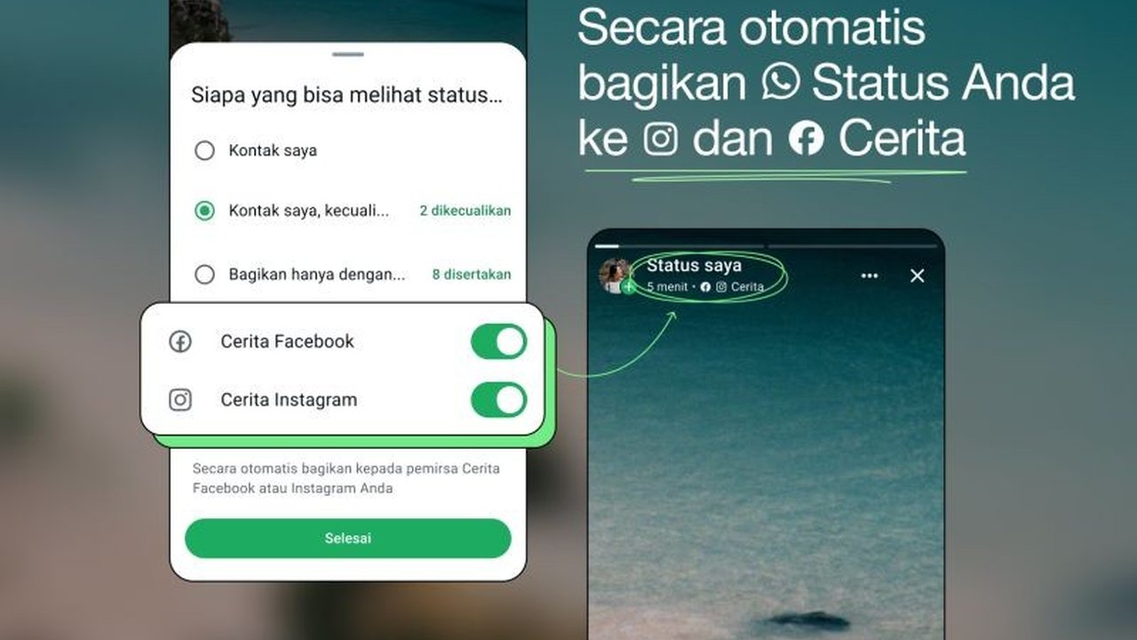 WhatsApp kini memungkinkan pengguna menghubungkan aplikasinya ke Pusat Akun Meta, memudahkan integrasi antar aplikasi Meta dan menawarkan opsi berbagi status serta akses akun tunggal, namun tetap menjaga privasi data pengguna.