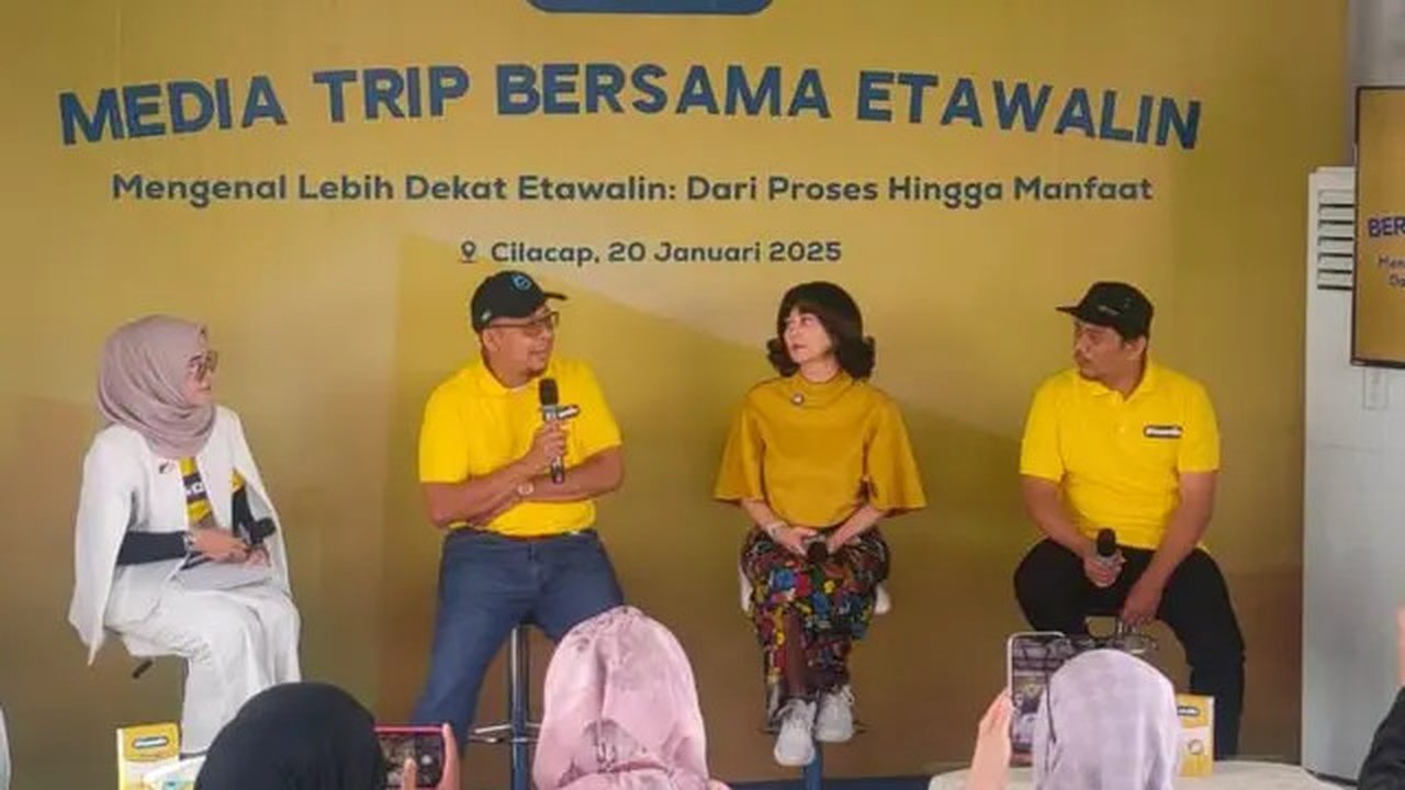 Media Trip Bersama Etawalin di pabrik susu kambing Etawalin di Kroya, Cilacap, Jawa Tengah, 20 Januari 2025.  (Liputan6.com/Henry)