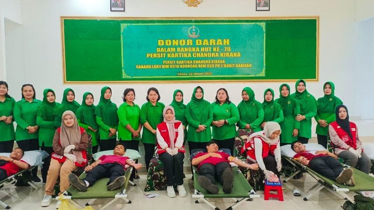 Kodim Natuna Donasi 51 Kantong Darah untuk RSUD
