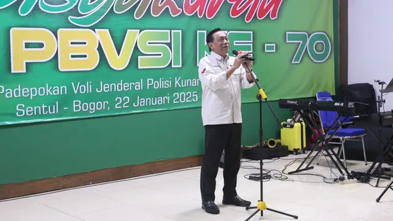 Ketum PP PBVSI Imam Sudjarwo menargetkan agar cabang olahraga voli meraih medali di Olimpiade Los Angeles 2028. (Dok. PBVSI)