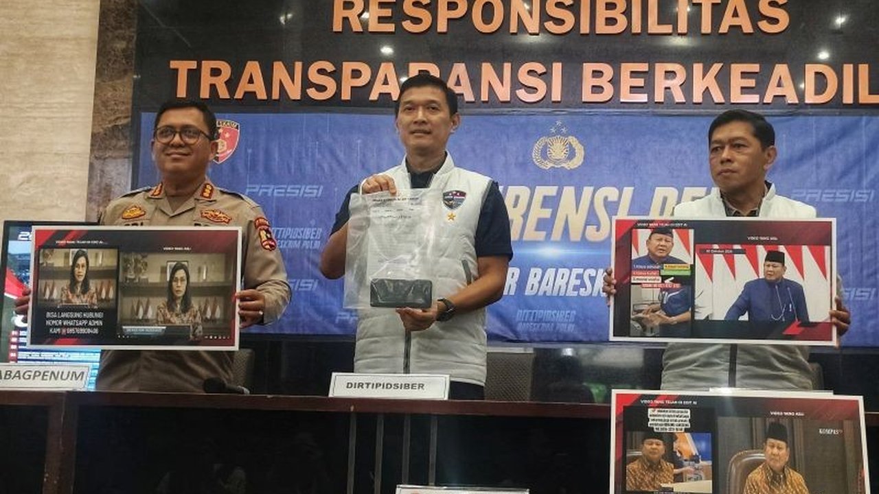Polri menangkap AMA, pelaku deepfake yang menipu warga dengan video palsu pejabat negara, meraup keuntungan sekitar Rp30 juta dalam empat bulan terakhir.