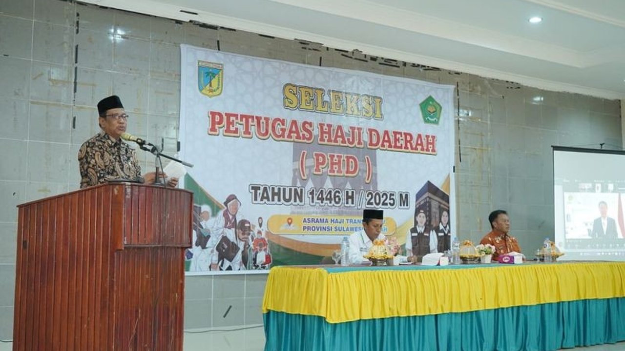 Pemerintah Provinsi Sulawesi Tengah memulai seleksi Petugas Haji Daerah (PHD) tahun 2025 dengan 34 peserta memperebutkan 18 kuota melalui tes CAT dan wawancara, bertujuan memastikan kompetensi petugas dalam melayani jamaah haji.