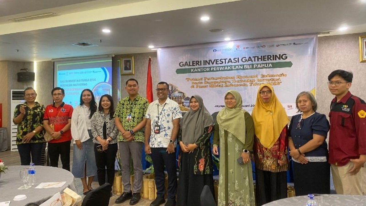 Transaksi investasi di Papua melalui Bursa Efek Indonesia (BEI) mencapai Rp7,18 miliar pada 2024, dengan penambahan 897 investor baru dan total investor mencapai lebih dari 107.000 orang.