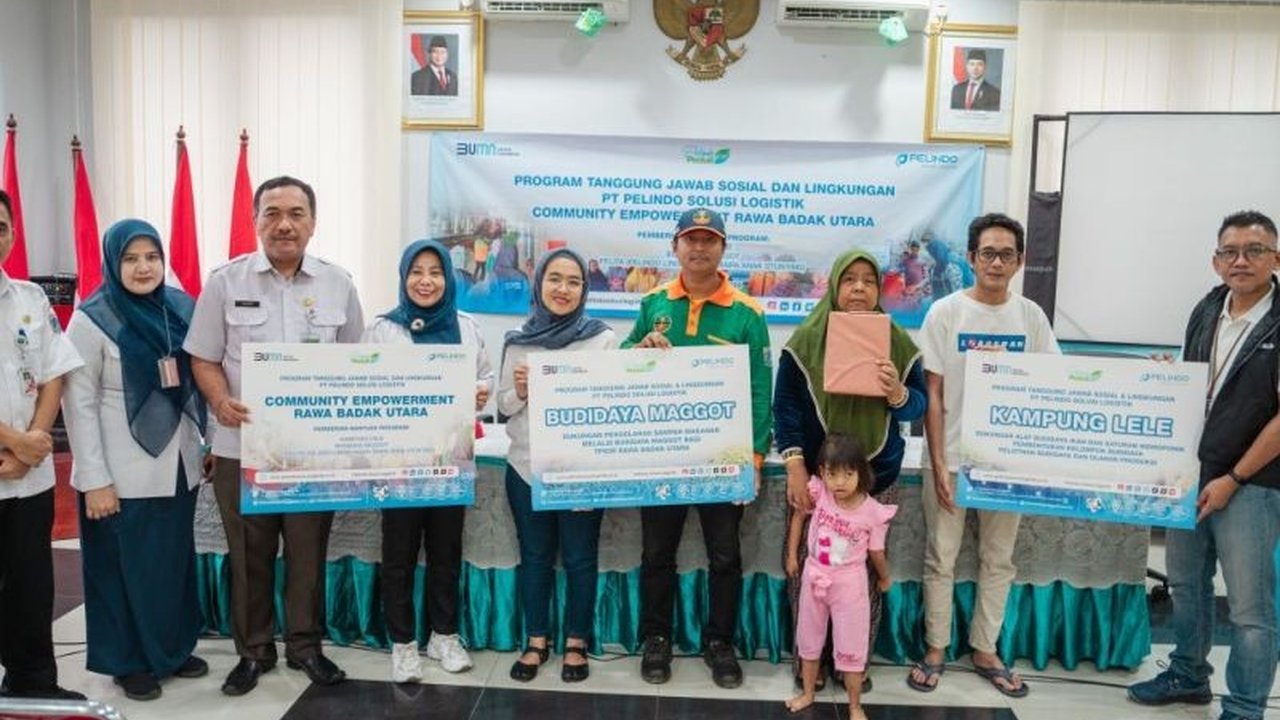PT Pelindo Solusi Logistik (SPSL) memberdayakan masyarakat Rawa Badak Utara melalui tiga program TJSL inovatif yang terintegrasi, meliputi budidaya maggot, lele, hidroponik, dan pengentasan stunting, untuk meningkatkan ketahanan pangan, kesehatan, dan eko