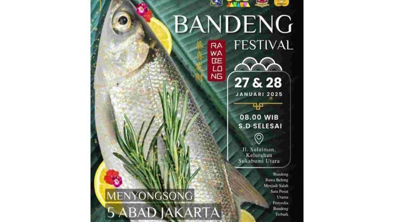 Festival Bandeng Rawa Belong pada 27-28 Januari 2025 di Jakarta Barat merayakan Imlek, melestarikan budaya Betawi, dan mempromosikan potensi lokal Jakarta dalam menyambut 5 abad Jakarta.