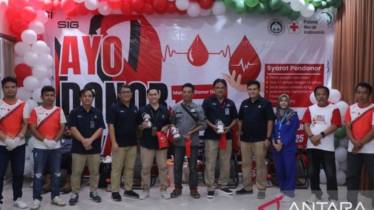 PT Semen Baturaja (SMBR) menyumbangkan 120 kantong darah ke PMI dalam rangka Bulan K3 Nasional 2025, sebagai bentuk kepedulian sosial dan dukungan terhadap program pemerintah.