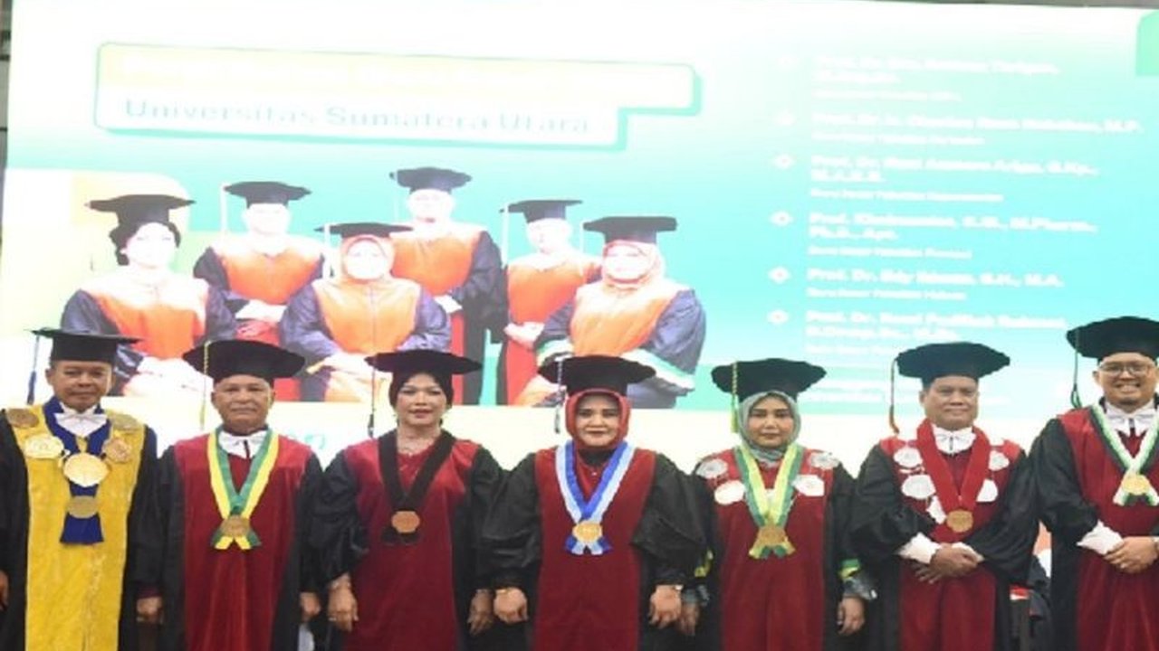 USU Tambah Enam Guru Besar, Dorong Kemajuan Perguruan Tinggi