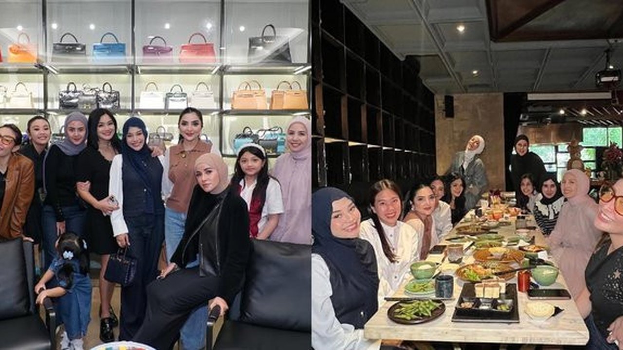 Potret Geng Artis Cendol Kembali Gelar Arisan di Awal 2025, Tetap Kompak dan Positif Vibes