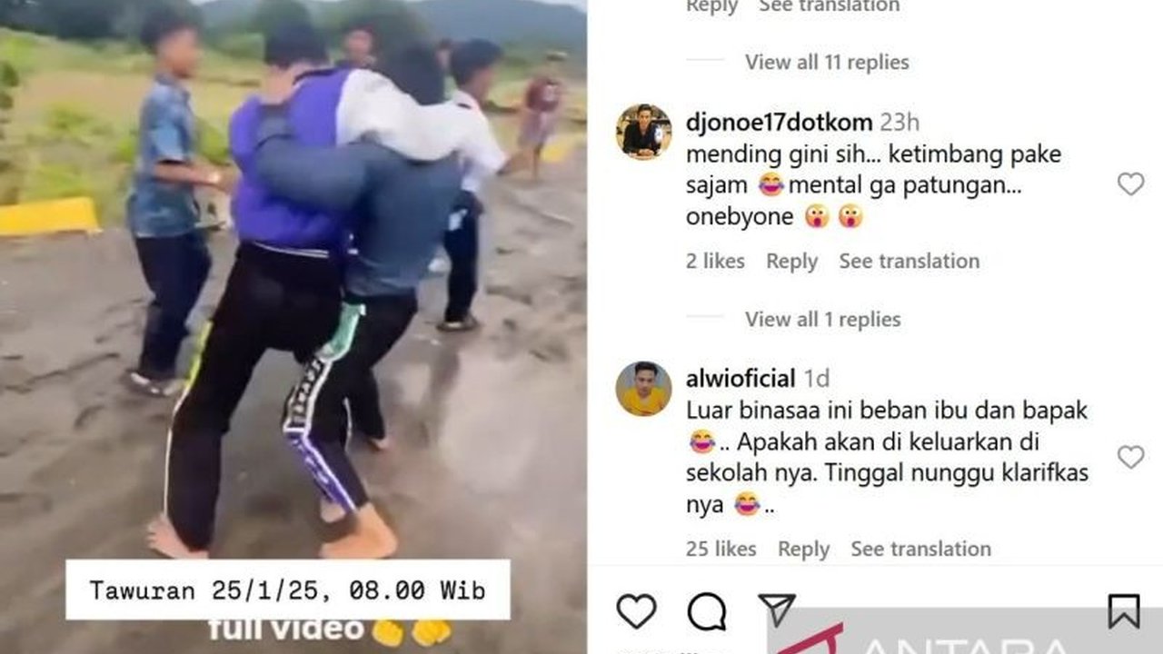 Polisi Sukabumi mengungkap video duel pelajar SMP di Pantai Karangsari telah diedit; perkelahian sebenarnya terjadi pada 19 Januari, dipicu tantangan media sosial, dan pelaku sudah didamaikan.