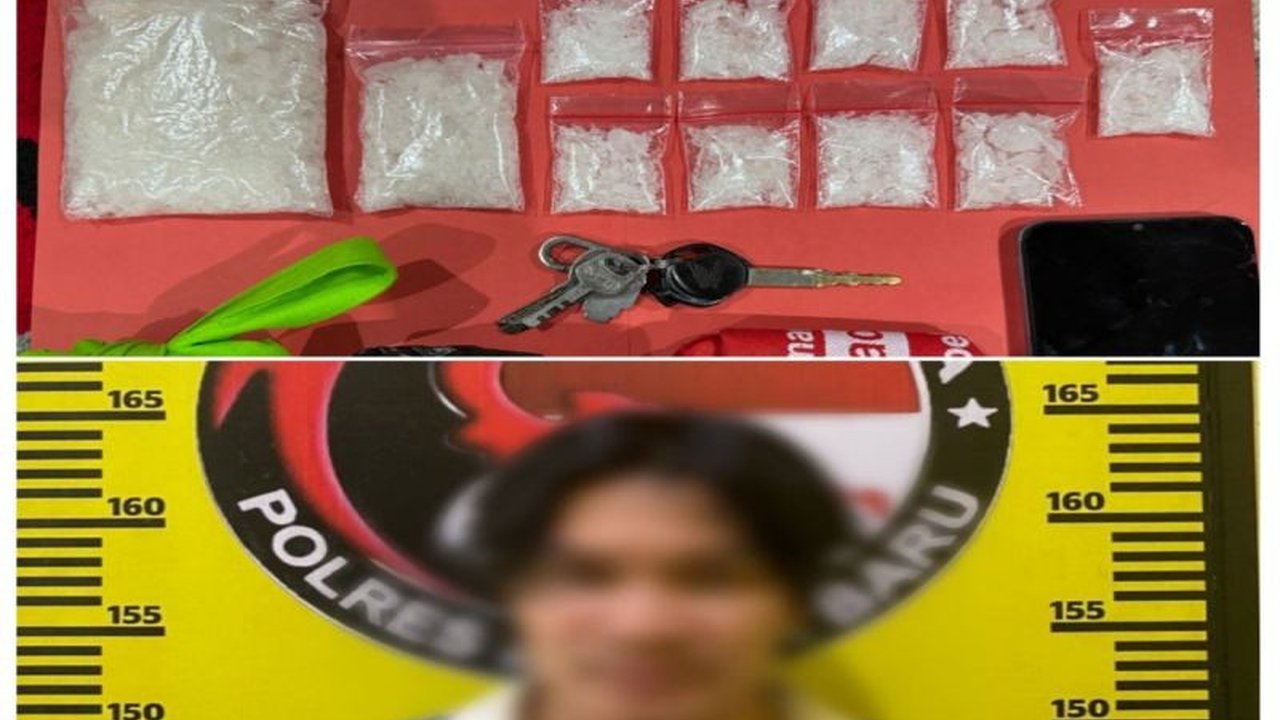 Polres Banjarbaru berhasil menangkap FI, seorang pengedar sabu dengan barang bukti 166,84 gram, berkat informasi masyarakat dan penyelidikan polisi.