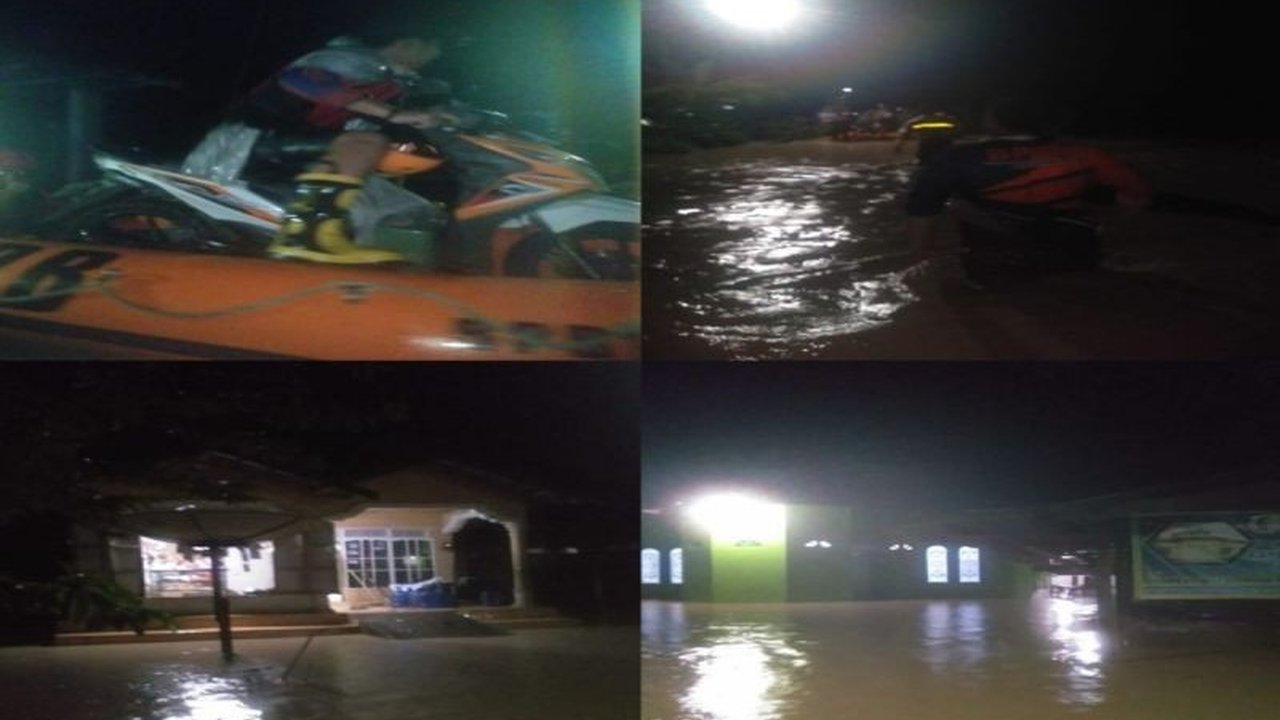 Hujan deras menyebabkan banjir di tiga kecamatan Kabupaten Tapin, Kalimantan Selatan, yaitu Piani, Lokpaikat, dan Tapin Selatan, merendam ratusan rumah namun tanpa korban jiwa.