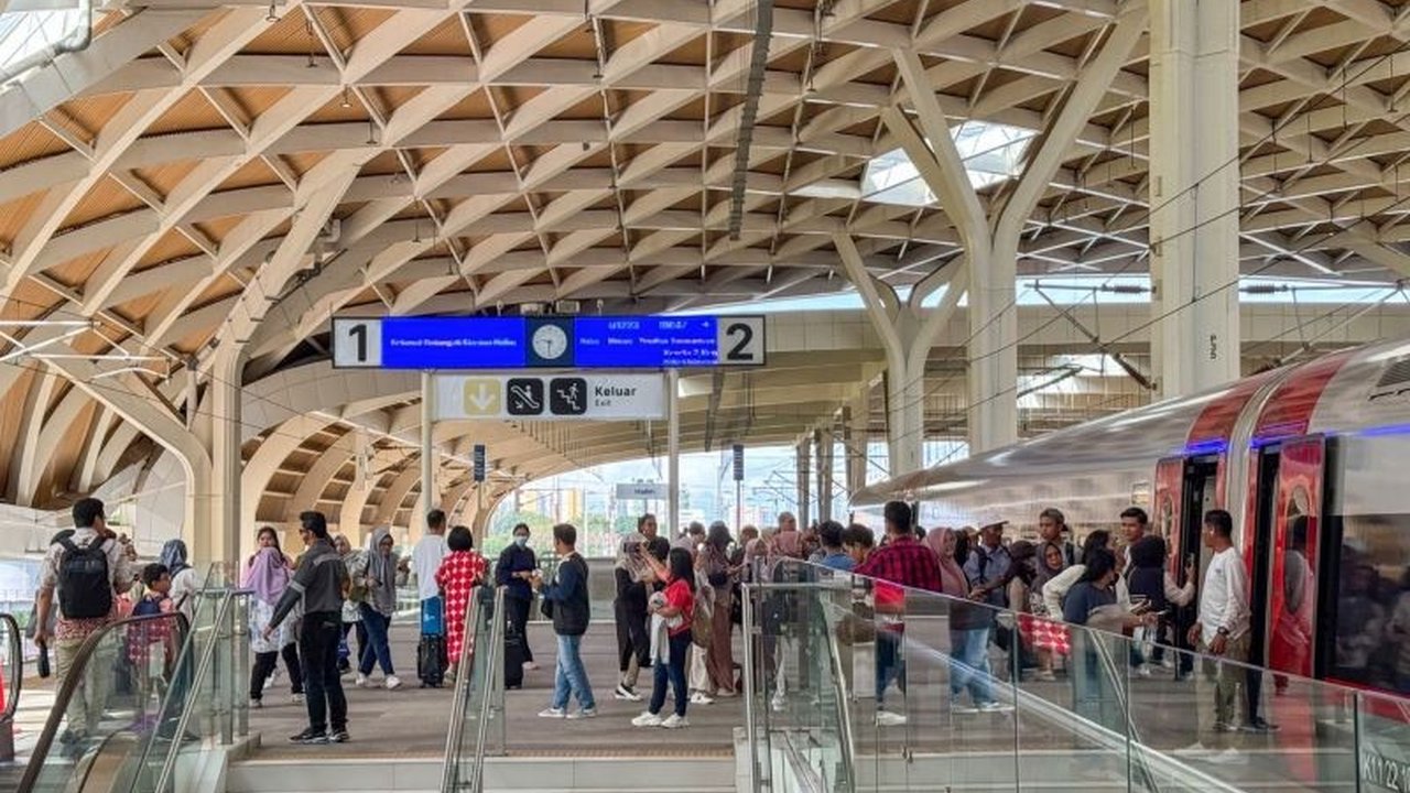 PT Kereta Cepat Indonesia China (KCIC) mencatat rekor jumlah penumpang harian Whoosh sebanyak 24.350 orang pada 27 Januari 2025, melampaui rekor sebelumnya dan didorong oleh libur panjang.