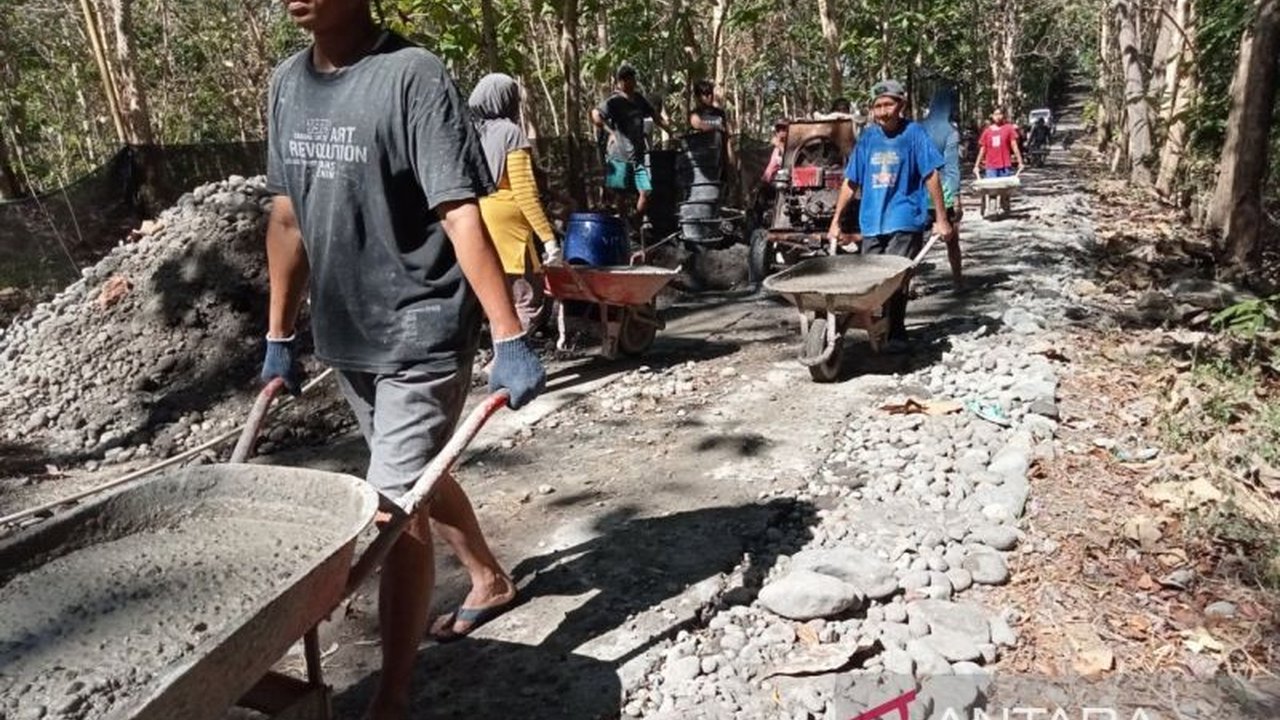 Bantul Pacu Infrastruktur Desa Lewat Program Padat Karya