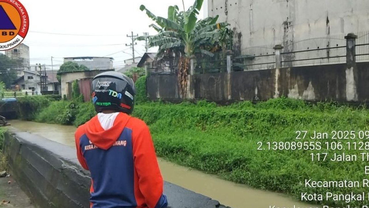 Antisipasi banjir rob di Pangkalpinang, TRC BPBD melakukan patroli 24 jam menyusul cuaca ekstrem dan pasang air laut tinggi yang diperkirakan mencapai 2,9 meter pada perayaan Tahun Baru Imlek.