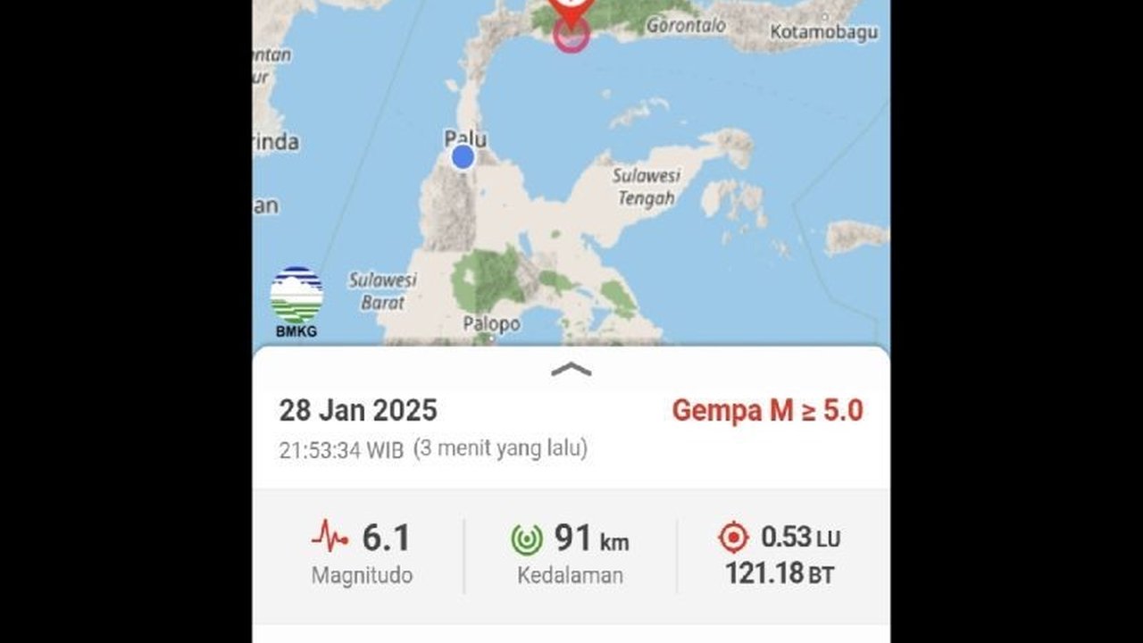 Pemerintah Kabupaten Parigi Moutong mengimbau warga tetap tenang pasca gempa magnitudo 6,1 yang mengguncang wilayah tersebut pada Selasa malam, 28 Januari 2024, meskipun getaran terasa hingga daerah sekitar.