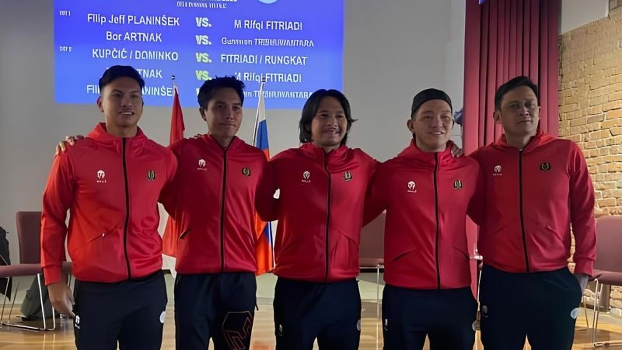 Tim Piala Davis Indonesia optimistis bisa meraih poin di laga pertama melawan Slovenia meskipun peringkat mereka lebih rendah, mengandalkan strategi dan performa terbaik para pemain.