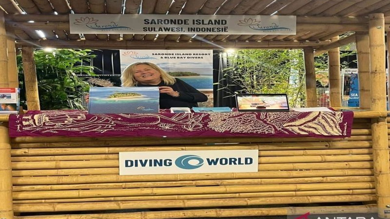 Keindahan Pulau Saronde, Gorontalo Utara, dipamerkan di pameran wisata Belanda dan Jerman, bertujuan menarik minat wisatawan mancanegara dan meningkatkan kunjungan wisata ke Gorontalo.