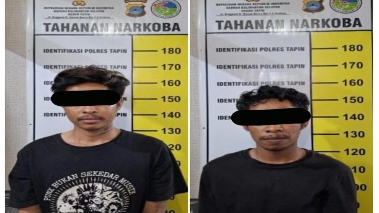 Polres Tapin berhasil menangkap dua pengedar sabu-sabu lintas daerah di Tapin, Kalimantan Selatan, pada Jumat malam, 31 Januari 2024, dengan barang bukti 5,04 gram sabu dan mengamankan kedua pelaku untuk proses penyidikan.