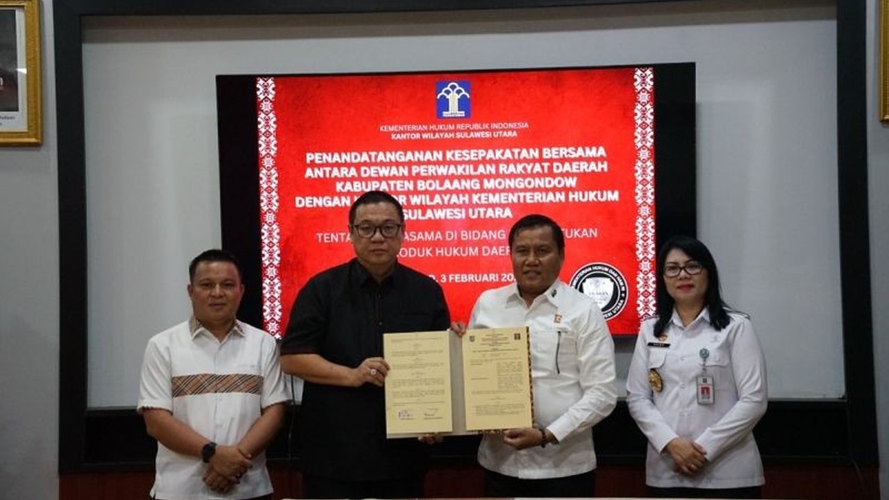 Kemenkumham Sulut dan DPRD Bolmong Sepakat Bentuk Produk Hukum Daerah