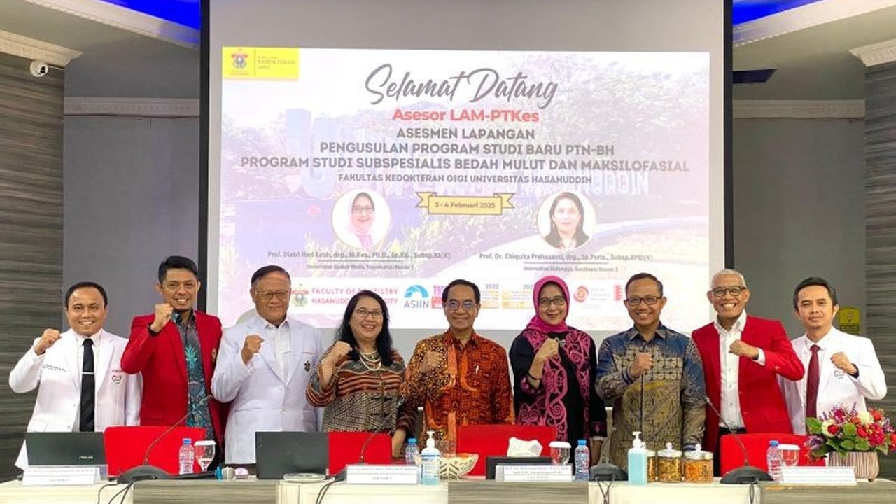 Tim LAM-PTKes melakukan visitasi ke FKG Unhas untuk asesmen program studi Subspesialis Bedah Mulut dan Maksilofasial, yang jika dibuka akan menjadi yang pertama di Indonesia.