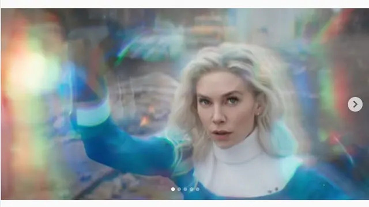 Vanessa Kirby sebagai Sue Storm di trailer The Fantastic Four: First Step (Foto: Instagram Vanessa Kirby)