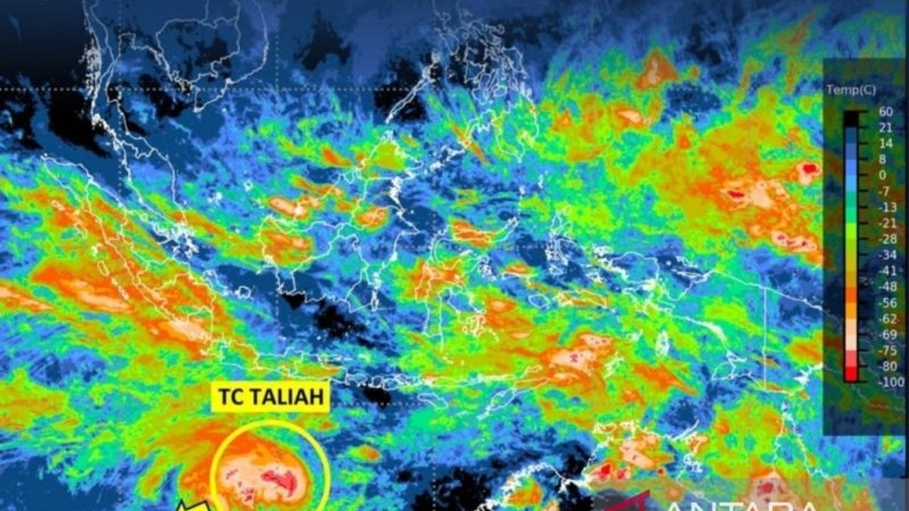 Siklon Tropis Taliah: Hujan Lebat dan Gelombang Tinggi Ancam Jakarta dan Sekitarnya