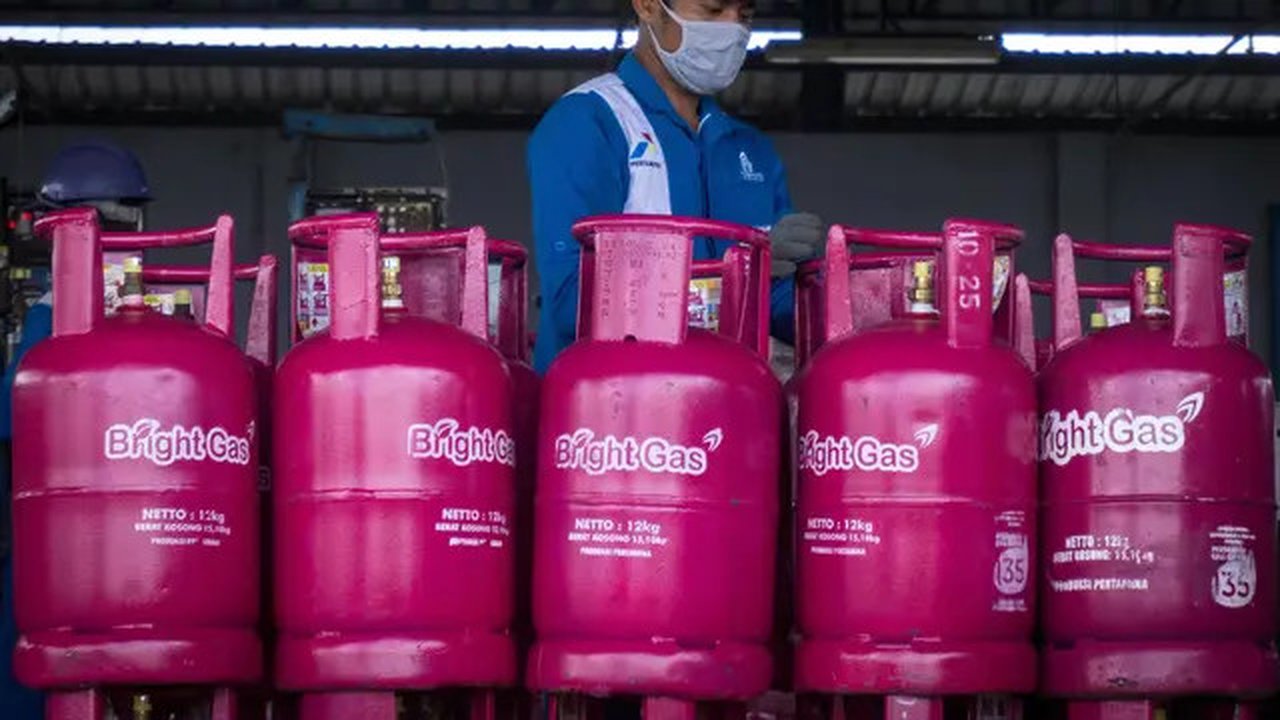 Produk LPG Non Subsidi varian Bright Gas.