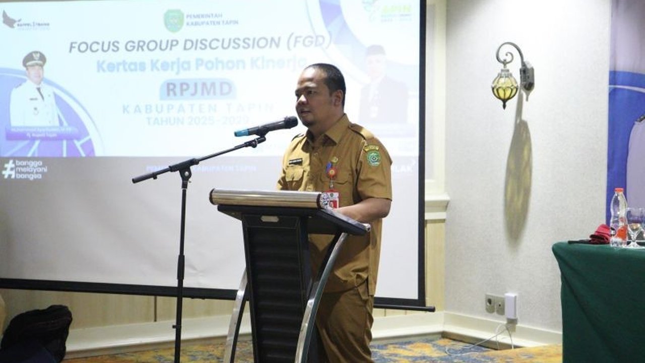 Pemerintah Kabupaten Tapin mematangkan Rencana Pembangunan Jangka Menengah Daerah (RPJMD) 2025-2029 melalui Focus Group Discussion (FGD) untuk memastikan pembangunan yang efektif, terukur, dan berdampak nyata bagi masyarakat.