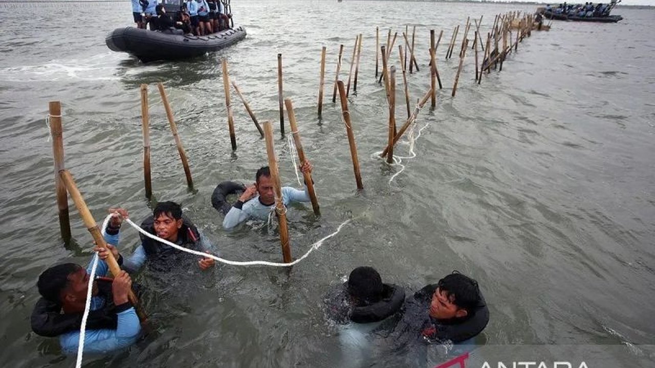 Kementerian Kelautan dan Perikanan (KKP) telah memeriksa enam perangkat desa di Tangerang terkait pembangunan pagar laut sepanjang 30,16 kilometer tanpa izin, dan terus mencari pihak-pihak lain yang terlibat.
